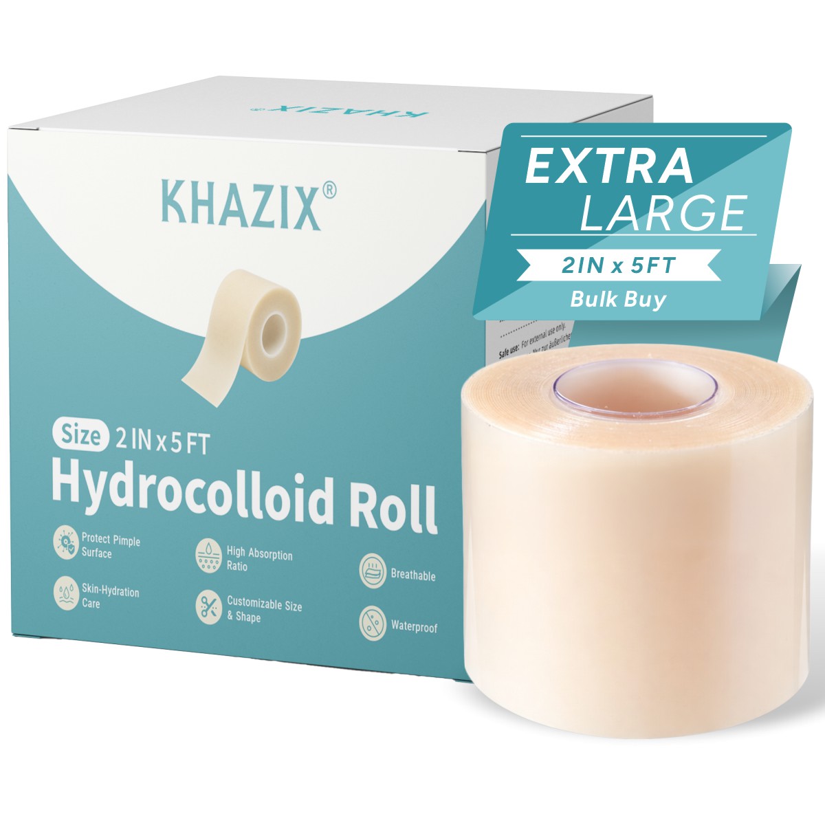 Bandage - KHAZIX Rotolo di Medicazione Idrocolloidale 5
